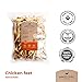 Hühnerfüsse Für Hunde 1kg/2kg GETREIDEFREIE Hermann & Glück Premium Natural Hundeleckerli Mundhygiene Kausnacks Für Hunde Hundesnacks Getrocknete Hühnerfüße für Hunde Hühnerfuß