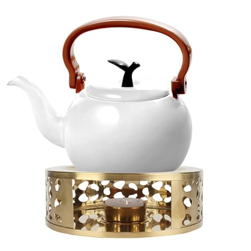 Miniatura 2 de Hongma Hongma Fb156 - Calentador De Té De Acero Inoxidable Con Portavelas 15 Cm