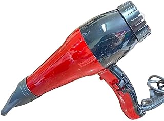 مجفف شعر احترافي، بقوة 1800 وات، أحمر