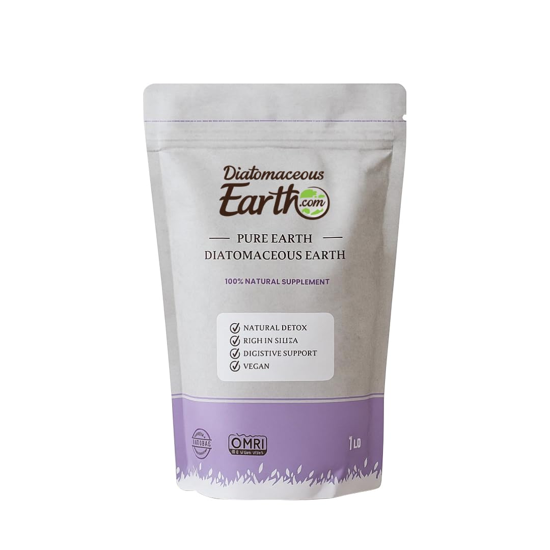Diatomaceous Earth DiatomaceousEarth Food Grade 1 lb | 100% Organic, All-Natural Powder | Safe for Humans & Pets | OMRI Listed for Organic Use
