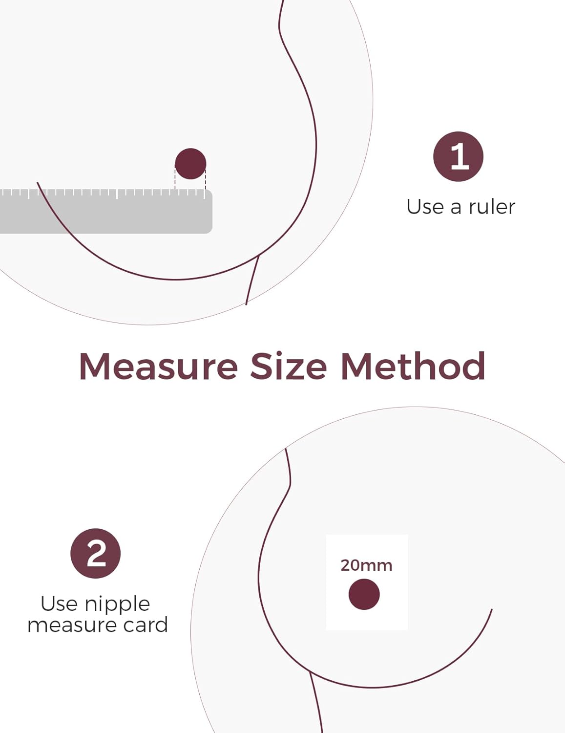 Momcozy M5| M6| M9 Original Replacement Accessories, Food-Grade Silicone & BPA Free, Original Breastfeeding Parts, Inserts 19mm, 4 Pack