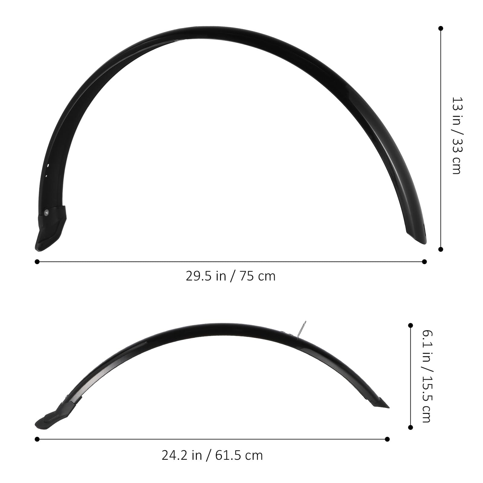 VANZACK Guardabarros para Bicicleta de Montaña de 26 Pulgadas, 1 Juego