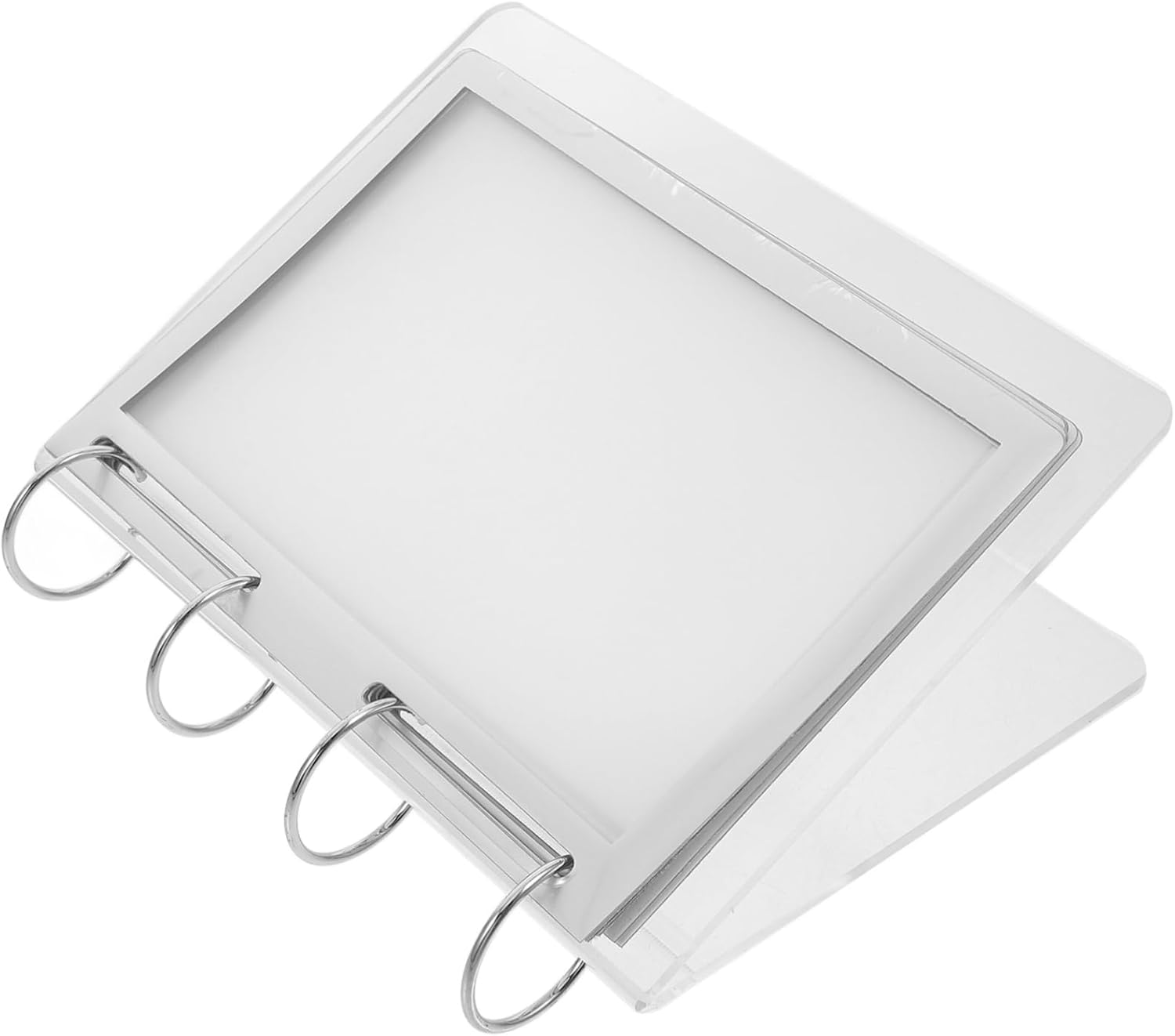 Tofficu 3pcs Acrylic Menu Display Stand Double-sided Desktop Sign Holder for Restaurants Hotels and Offices Lightweight Poster Frame for Easy Viewing and Advertising