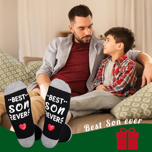 ZXGXLAW-Funny-Socks-Best-Son-EverBirthday-Valentines-Christmas-Gifts-for-Son-Teenage-13-old-boys
