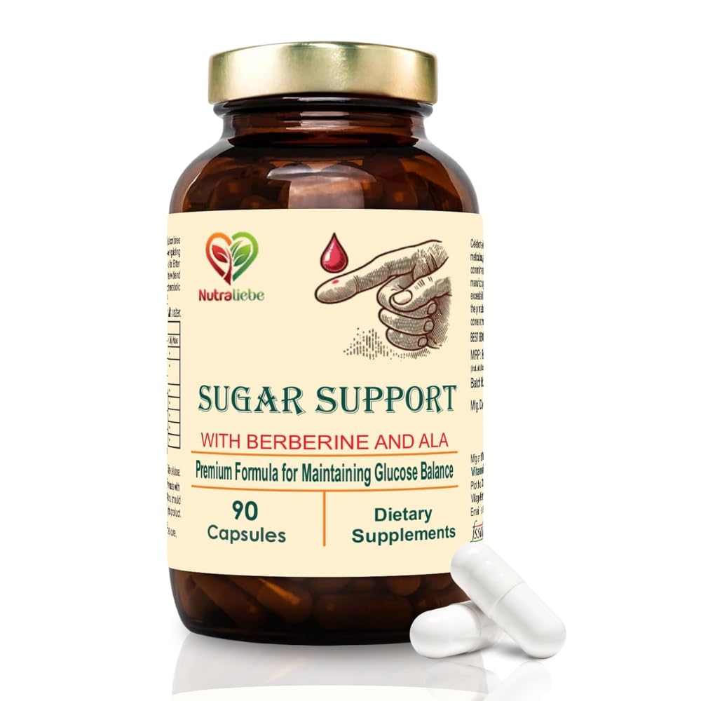 NutraLiebe Premium Blood Sugar Support, Natural Glucose Control with Berberine, Bitter Melon, Cinnamon, 90 Capsules (B0D88S1H9F) Amazon Price History, Amazon Price Tracker