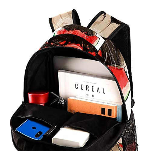 Sac à dos de Noël multicolore confortable avec compartiments pour les cahiers - 4