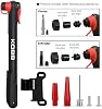 KOBB KB21 Bisiklet Lastik Şişirme Pompası, 87 PSI, Alüminyum, Presta Dunlop Schrader Uyumlu, 25cm