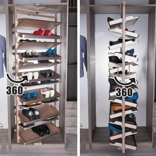 Rangement chaussures réglable à 5 couches avec boîte supérieure