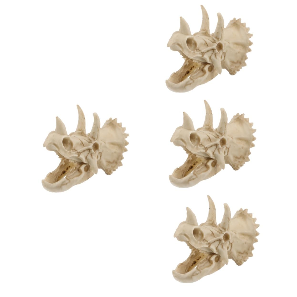 POPETPOP 4 Piezas Decoración De Pecera Escondite De Pecera Escondite De Camarones De Pescado Decoración del Terrario del Cráneo Adorno De Paisajismo De Acuario Pecera para Niños Resina