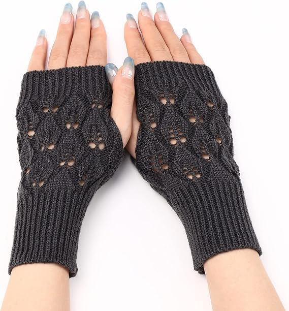 Buy THE DDS STORE Women Knit Winter Fingerless Gloves Crochet