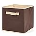 EZOWare Set of 6 Basket Bins Collapsible Storage Organizer Boxes Cube For Nursery Home - Hazelnut