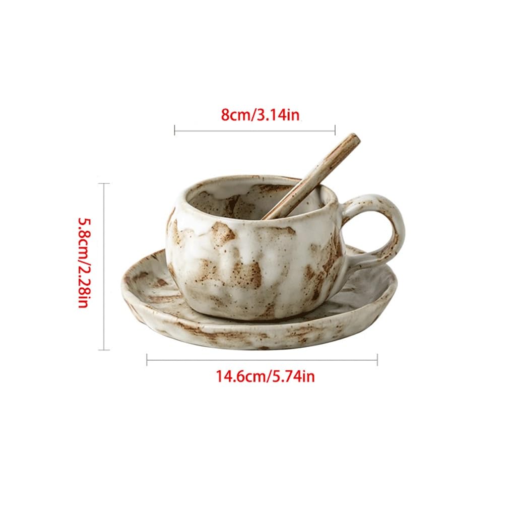 ENGENDER Tazas Cafe Taza De Café Gres, Cerámica For con Leche, For Té La Tarde Mug Cups
