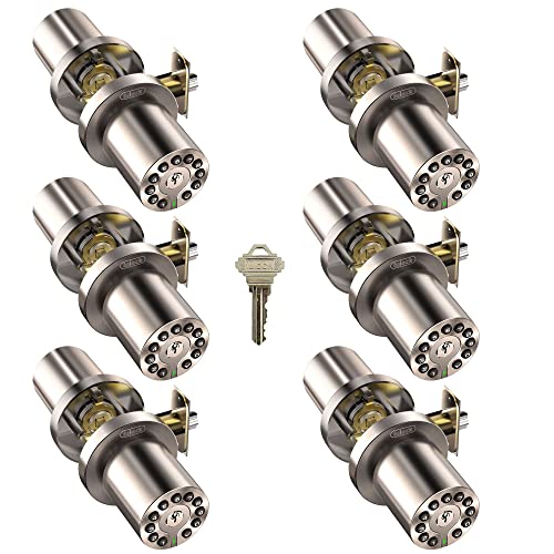 Iulock Code Door Lock, Electronic Door Knob With Keypad And Key, Auto Lock, Waterproof, Passage Function, Long Battery Life,50 Codes, Easy To Use And Install For Office/Warehouse/Bedroom/Garage #TOP2