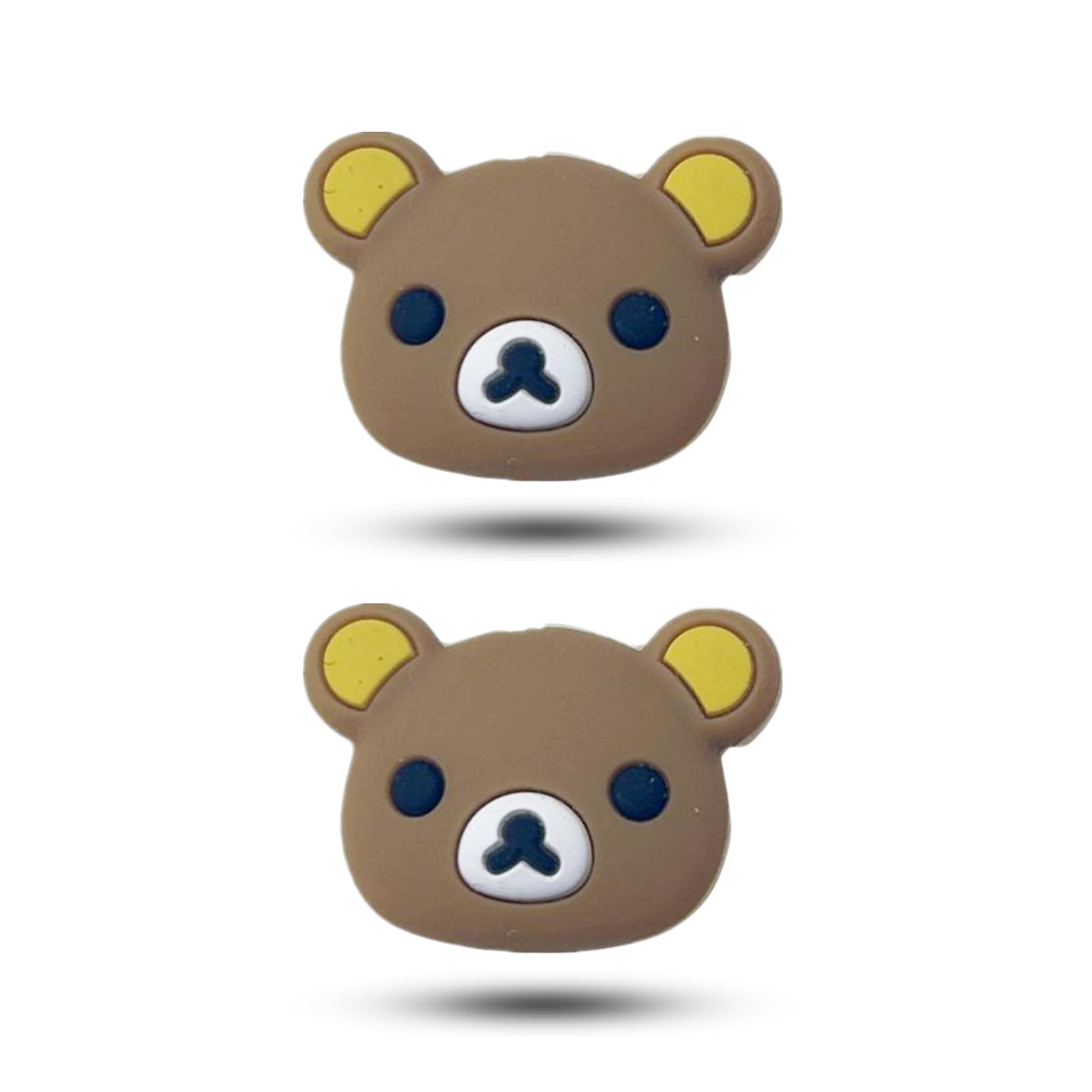 NffPOTRee 2 PCS Tennis Dampener Cute Tennis Racket Dampener Tennis Shock Absorber Animal Tennis Vibration Dampener Dampener Tennis Racquet for Tennis Accessories(Bear)