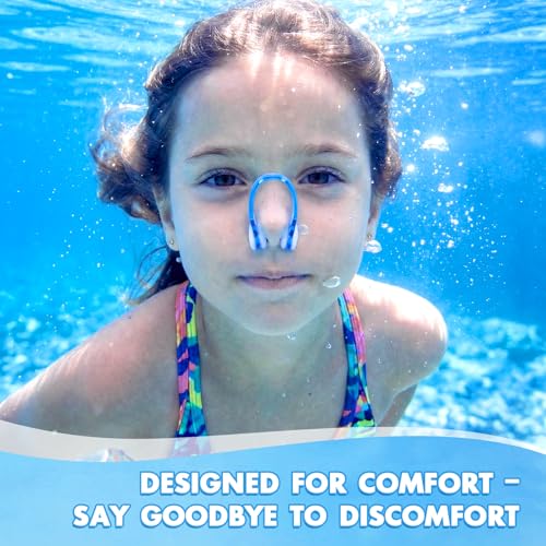 image for Pengxiaomei 15Pcs Swimming Nose Clips, Nose Plugs for Swimming with Wa