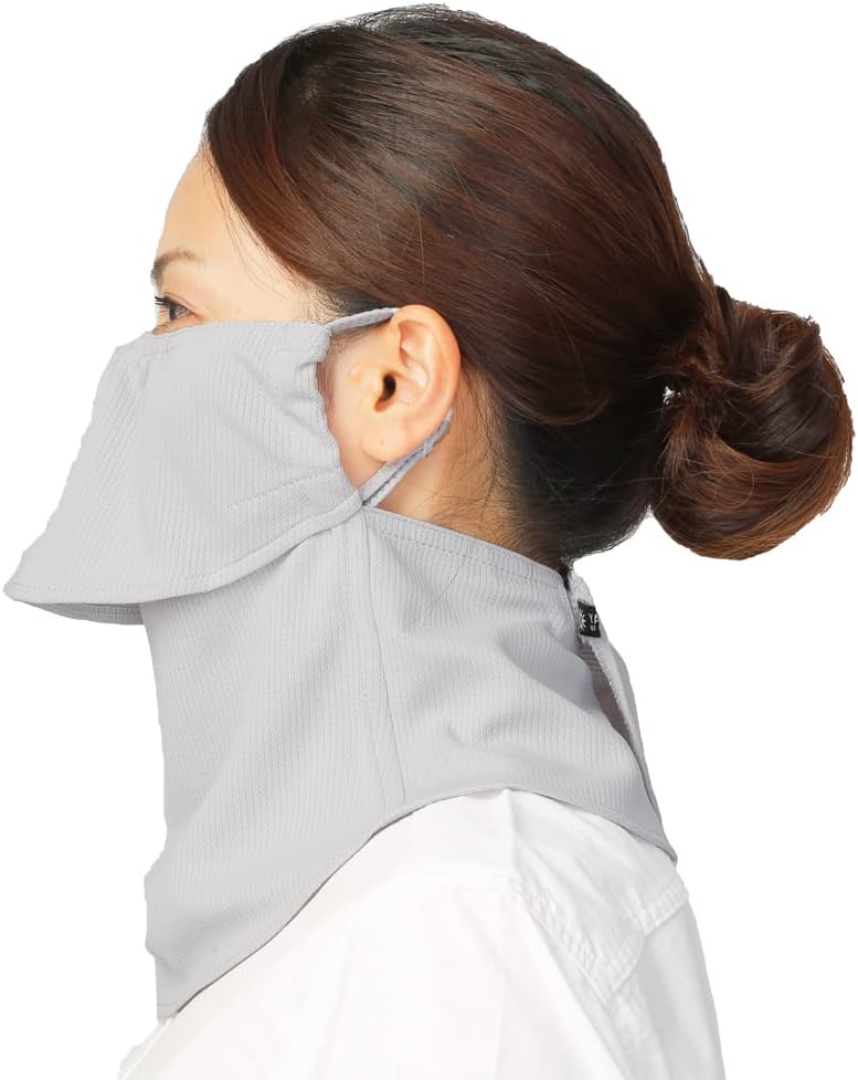 YAKeNU UV CUT MASK UV Sun Protection Mask for Face & Neck, Yake-nu Standard, Hook and Loop Closure - Image 2