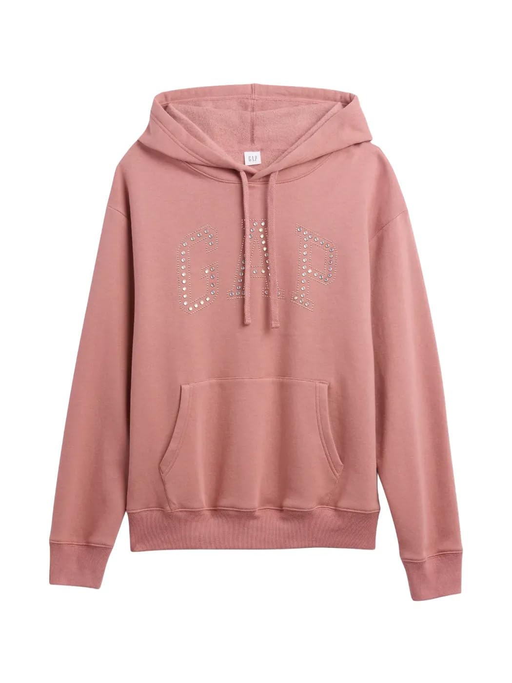 Gap Women's Faded Cedar Logo Hoodie Hooded Pull-On Sweatshirt, Medium