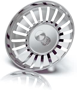 Tappo Lavello 3-in-1 In Acciaio Inox 304 - Filtro Anti-intasamento E Anti-odore - Adatto A Fori 70-85mm
