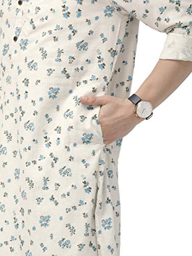 Image of The Indian Garage Co Men's Cotton Regular Fit Regular Kurta