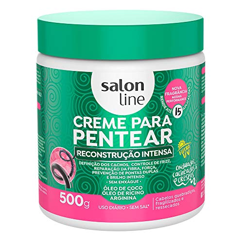 Salon Line - Linha Tratamento (Creme Para Pentear) - Reconstrucao Intensa 500 Gr Treatment (Combing Cream) Collection - Intense Reconstruction Net 17.63 Oz
