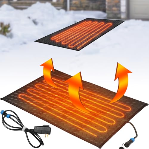Baquler 20'' x 30'' Heated Snow Ice Melting Mats No