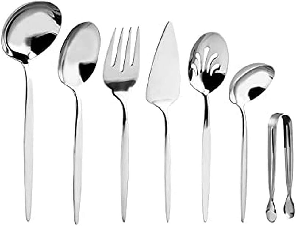 Karaca 153.02.01.8020 Lisbon 7 Piece Boxed Service Set, Grey, STD