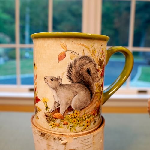 Juego de 4 Mugs de Cerámica Woodland Critters 18 oz miniatura 5