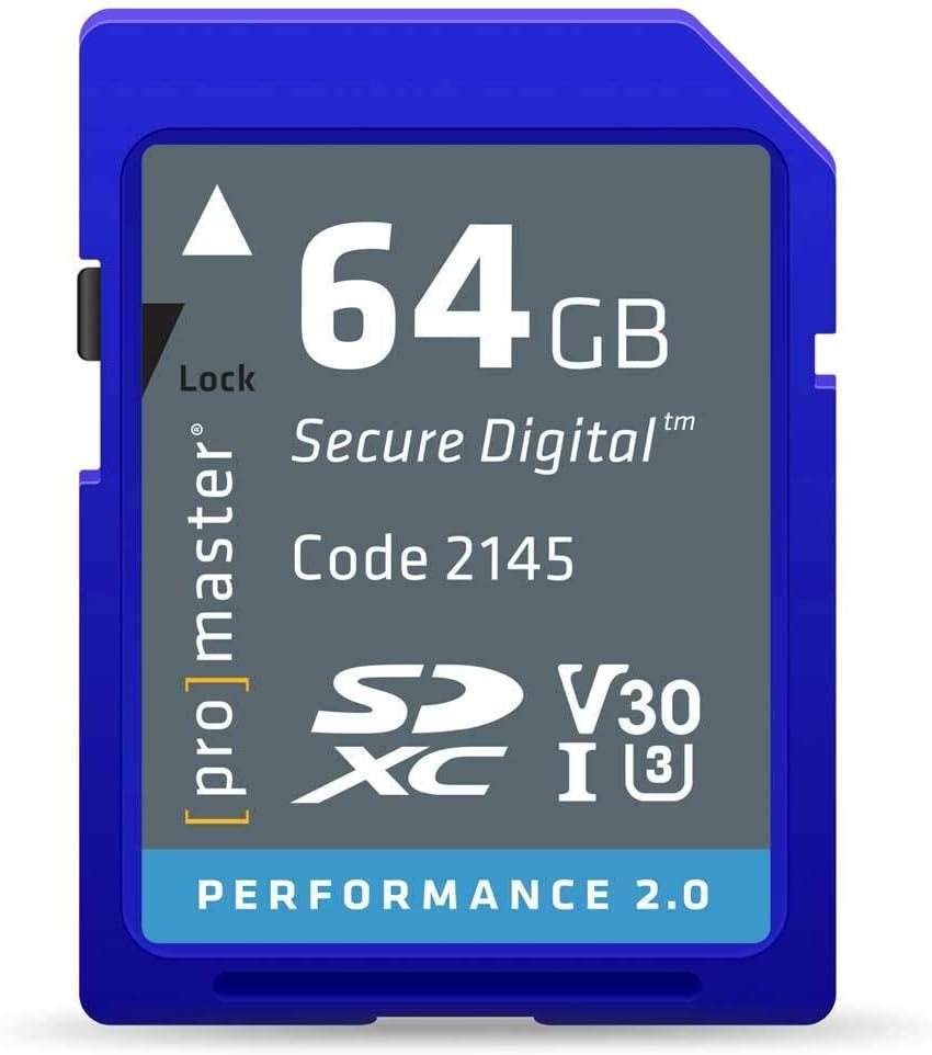 SDXC 64GB Performance 2.0, Memory Card, (Model 2145)