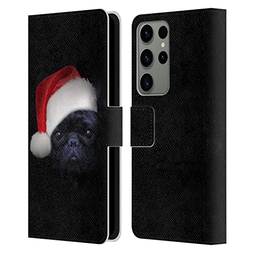 Funda Bulldog Francés Navideño para Regalo Compatible con Samsung Galaxy S23 Ultra 5G