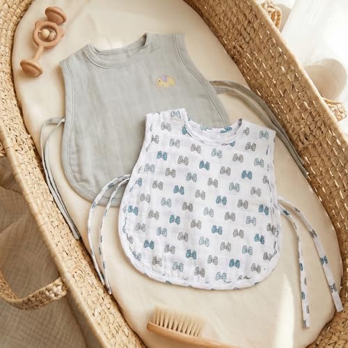 Image of The White Cradle Muslin Jhabla for Newborn Baby, Organic Cotton Vest
