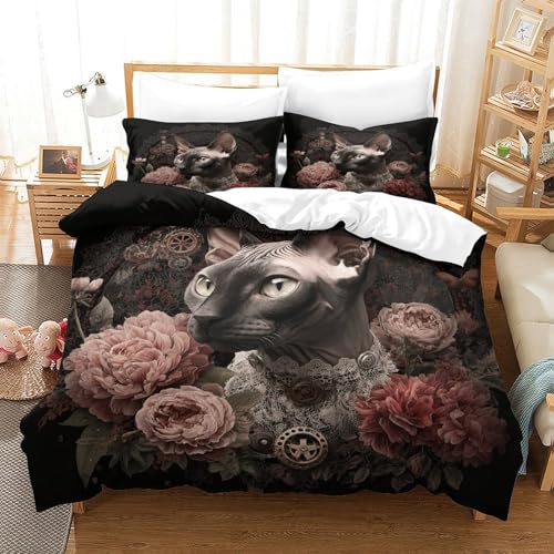 Housse de couette fusée spatiale 260x220 parure de lit microfibre 3D - 3