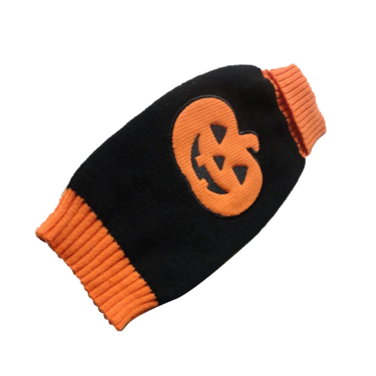 Vêtement pour animaux motif citrouille et pull pour chien automne orange