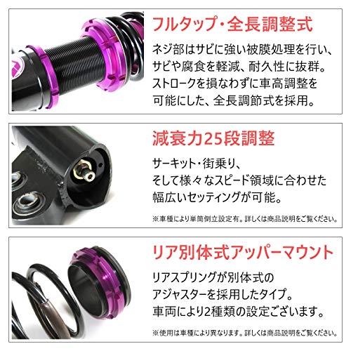 ワゴンR　mh23s ファイナルコネクション車高調 Amazon | 【SUPER KIDS TWIN】 車高調キット スズキ MH23S