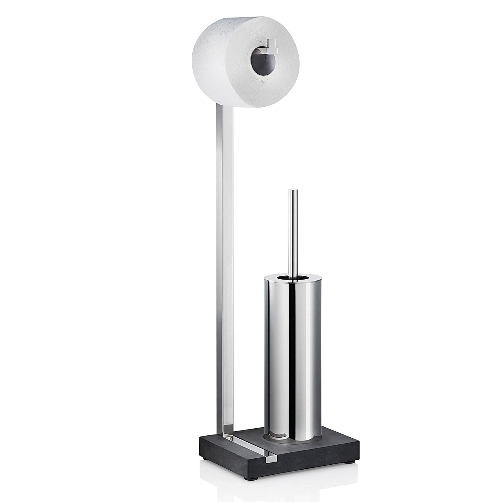 Blomus,68820,Menoto AA8- WCBürstenhalter Edelstahl fürToilettenbürste und WC Rollen