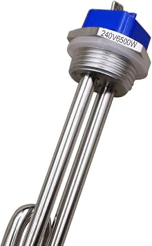 DERNORD 240v 6500w Foldback Heating Element Water Heater with Low Watt Density
