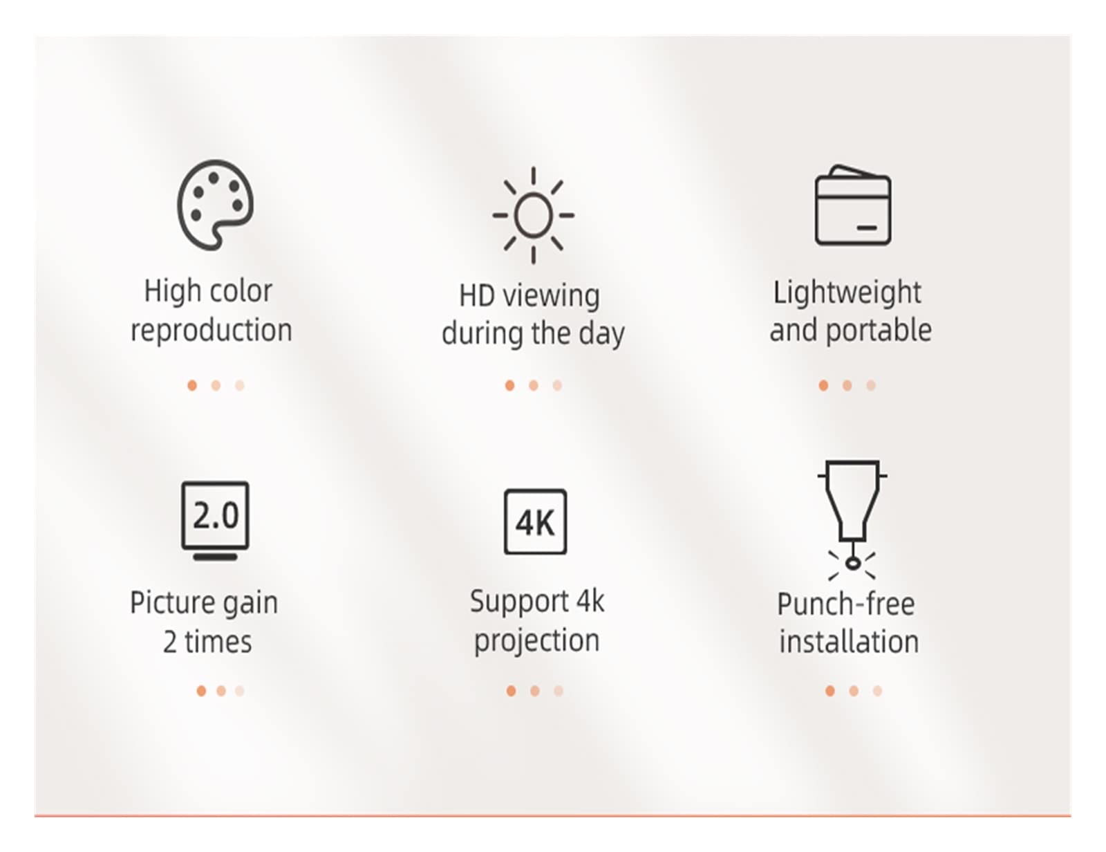 Ekran Projektora, Skala 16:9 przenośna czarna ramka z otworami metalowa kurtyna świetlna 30-133 Cal Home Outdoor Office HD ekran projekcyjny, do kina domowego wewnątrz i na zewnątrz(130 inch)