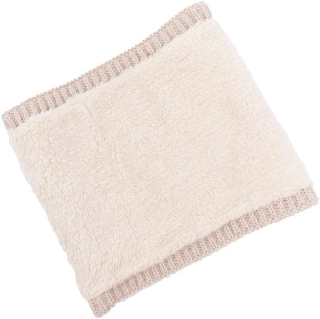 Écharpe Écharpe Chaude Tricotée Écharpe Foulard Épais Polaire Doublure Cache-cou Pour Thermique Echarpe Châle (Color : Khaki, Size : 24 * 20cm)