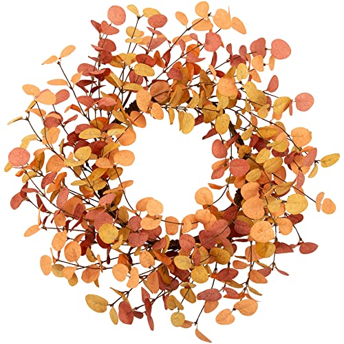 Eucalyptus Leaves Fall Wreath, 18 inch