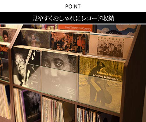 Amazon.co.jp: レコード ディスプレイ 収納 棚 レコードラック 大容量