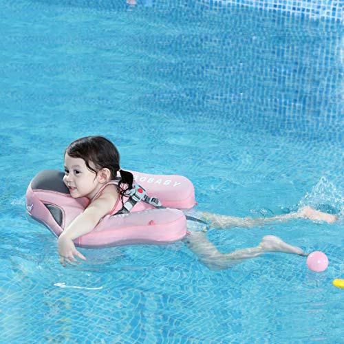 Cloth Add Tail Avoid Flip Over Non Inflatable Baby Float Upf 50+ Size Improved Newest Mambobaby Smart Swim Trainer Solid Infant Pool Float With Canopy Swim Ring #TOP2