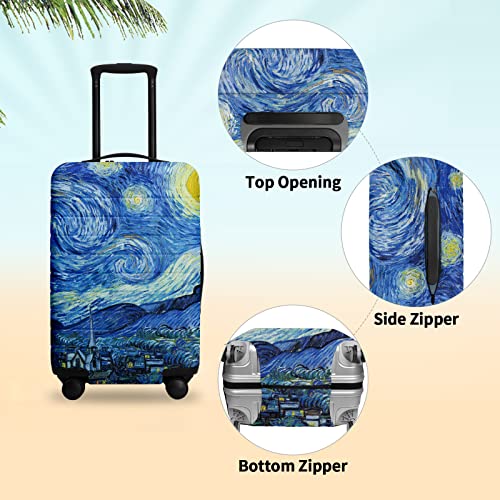 URBEST Luggage Cover Protector Suitcase Anti Scratch Dirt Covers, Fits 27\"-30\" Luggage Starry Night