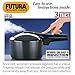 Futura Hawkins 3-Litre Hard Anodized Induction Compatible Pressure Cooker, Small, Black