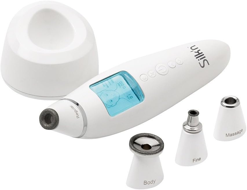 Silk'n ReVit Prestige - Diamond Peeling Microdermabrasion with LCD Display - Removes Dead Skin Cells - White - 1 Piece