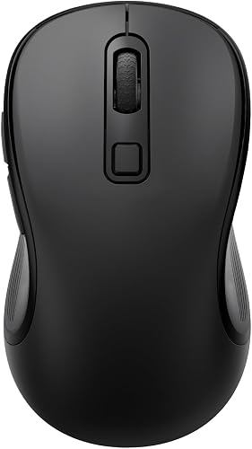 INFINMIND L123 Wireless Mouse, 2.4G USB+2 Bluetooth, for Computer, Laptop. | Programmable Buttons, Silent Multi-Device Mouse, Anti-Slip Rubber. for Computer, Laptop, MacBook, iPad.