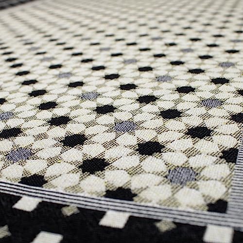 Modefa-Turkish-Islamic-Prayer-Mat-Janamaz-Sajjadah-Thin-Woven-Cotton-Praying-Rug-Ramadan-Eid-Gift-Traditional-Muslim-Sejada-for-Men-Women-Hira-Diamond-Black