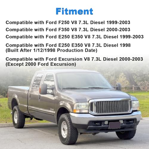 QCESEV Diesel Valve Cover Gaskets Set Compatible with 1998-2003 Ford Diesel F250 F350 E250 E350 7.3L Replacement for F81Z-6584-AA 615-201 with Glow Plugs, Gaskets Harness, Relay Kit
