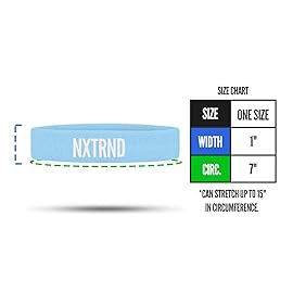 1 Pair Nxtrnd Bicep Bands, Sweat-Absorbent Arm Sweatbands, Football Accessory (Columbia Blue)