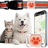 Pet GPS Tracker for Dogs & Cats - No Monthly Fee/Subscription, Free Pet Collar Included | Waterproof, Anti-Lost, Real-Time Tracking Collar | 365-Day Long Battery Life | Compatible with iOS & Android