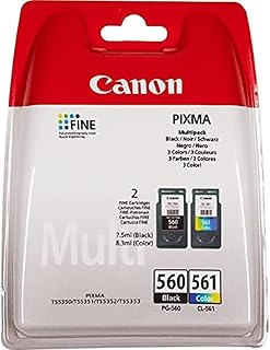 Canon PG560 Black & CL561 Colour Original Ink Cartridge Combo Pack