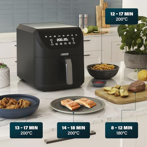 Princess Friggitrice senza olio SlimFry - Design salvaspazio - Senza BPA - 8 L - 8 programmi - Temperatura e timer regolabili - 2 000 W - 182256 - 9